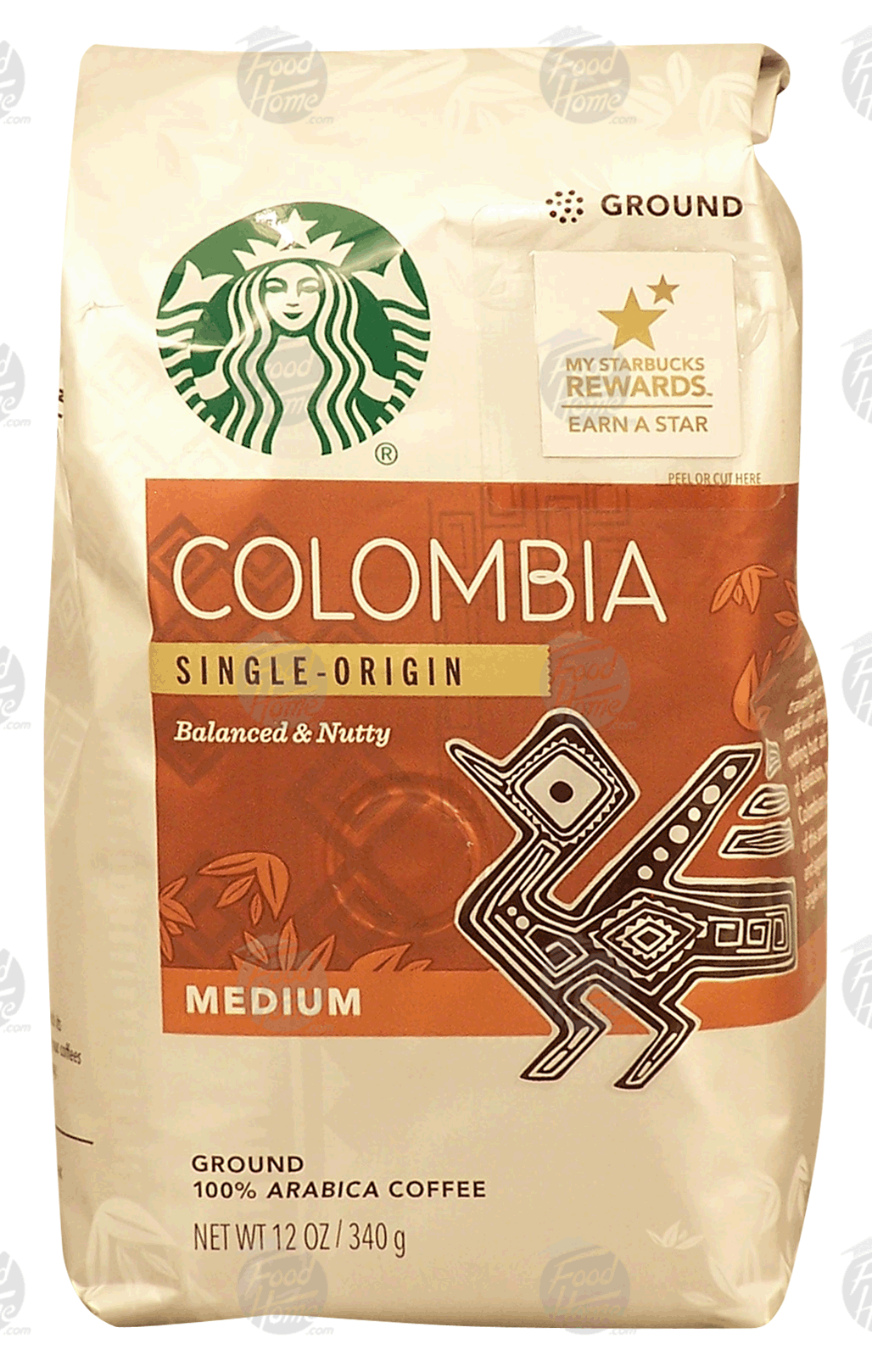 Starbucks Colombia single-origin, balanced & nutty, medium roast ground coffee, 100% arabica coffee Full-Size Picture